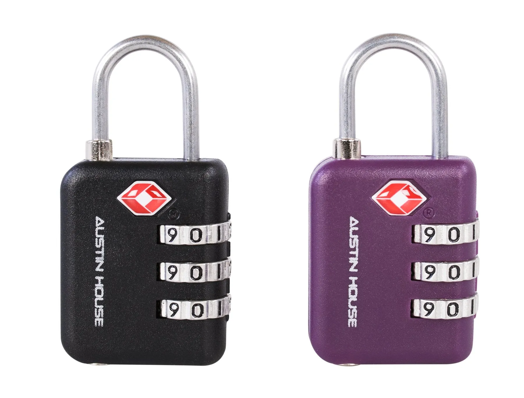 Austin House Travel Sentry 3-Dial Combination Padlock