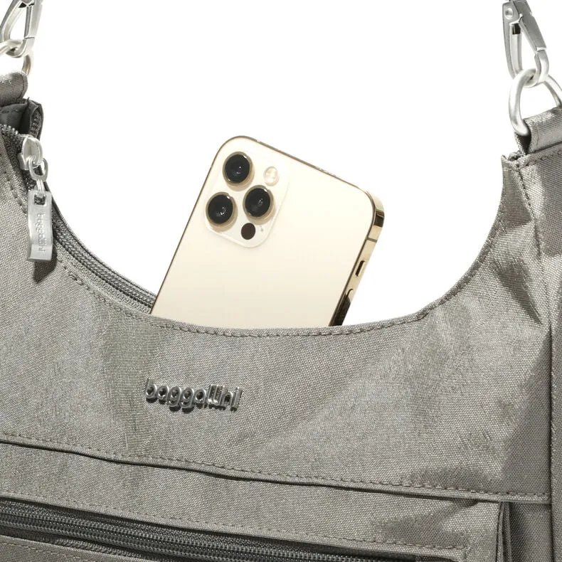 Baggallini Modern Pocket Half Moon Bag