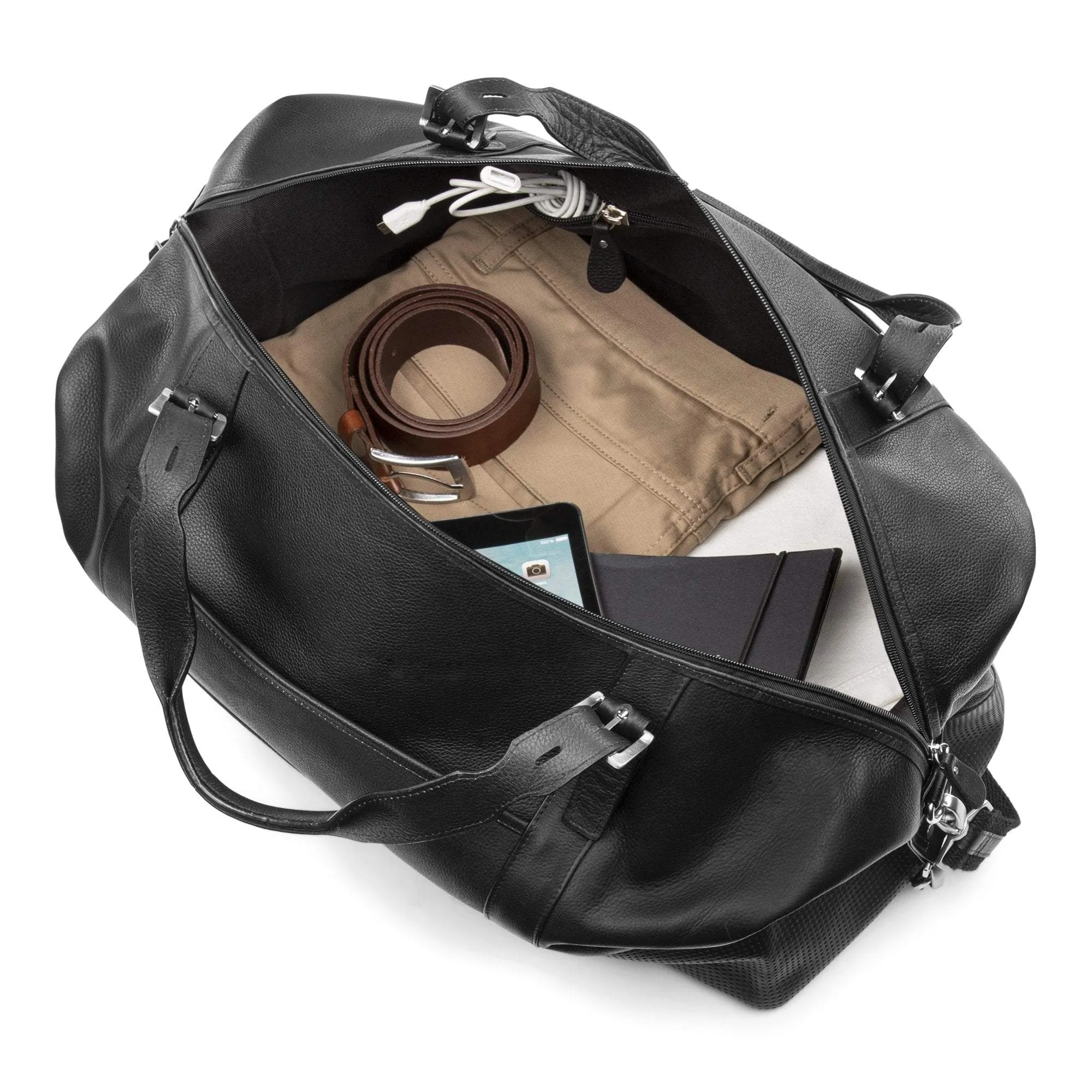 Bugatti Soledad Leather Duffel Bag