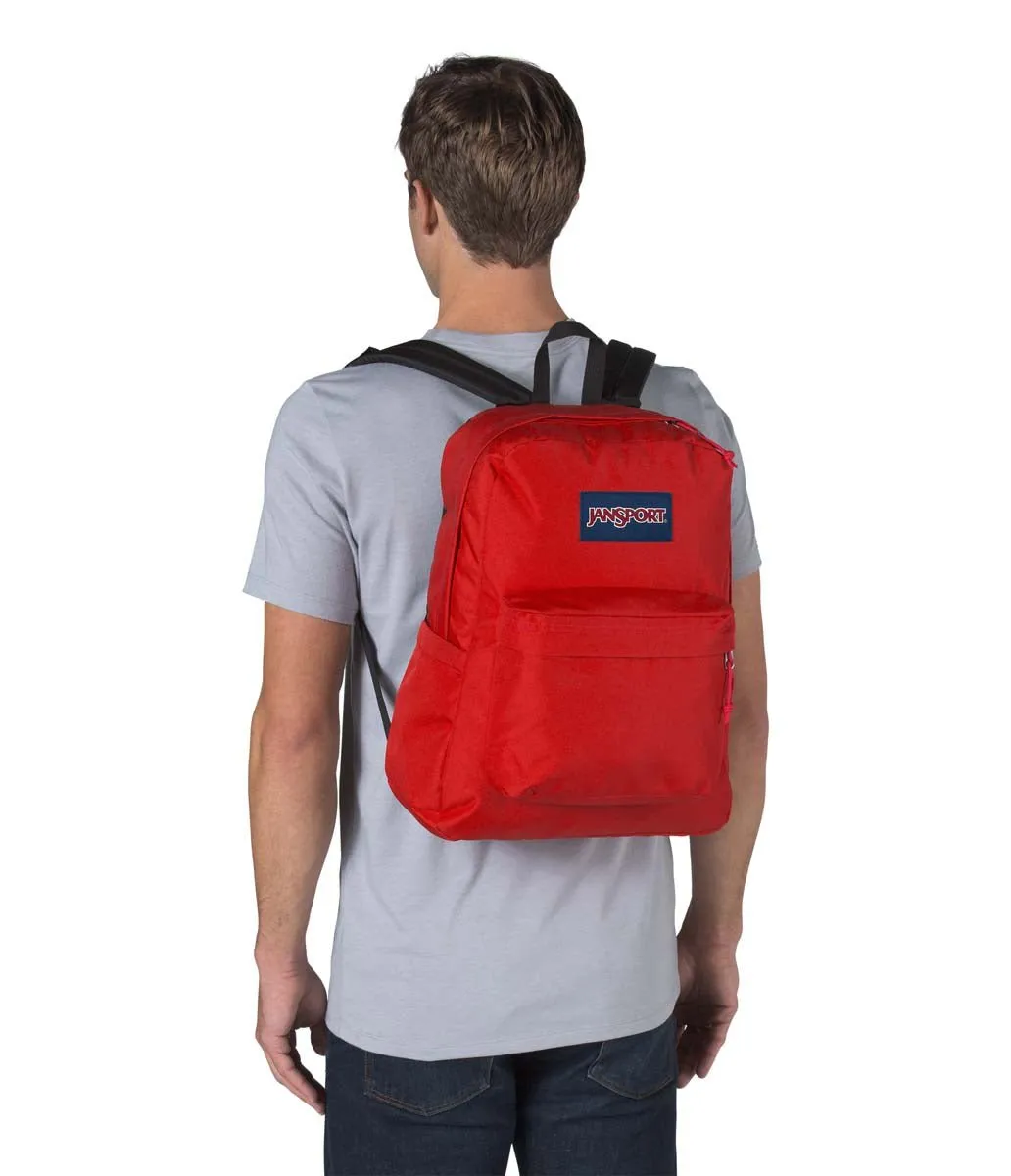 JanSport SuperBreak Plus Backpack - Red Tape