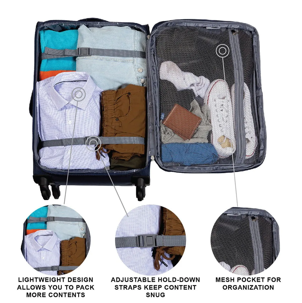 Jetstream 28 Inch Spinner Expandable Luggage