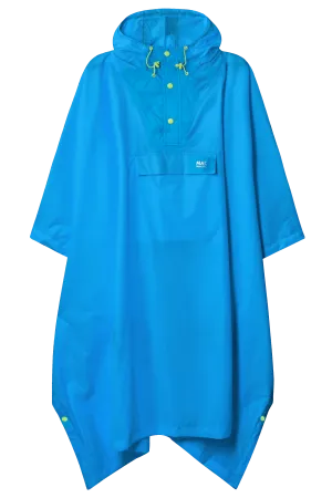 Mac In A Sac Packable Waterproof Unisex Poncho - Neon Blue