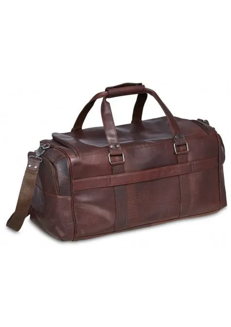 Mancini Buffalo Collection Leather Duffle Bag