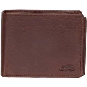 Mancini BUFFALO RFID Secure Center Wing Wallet with Coin Pocket