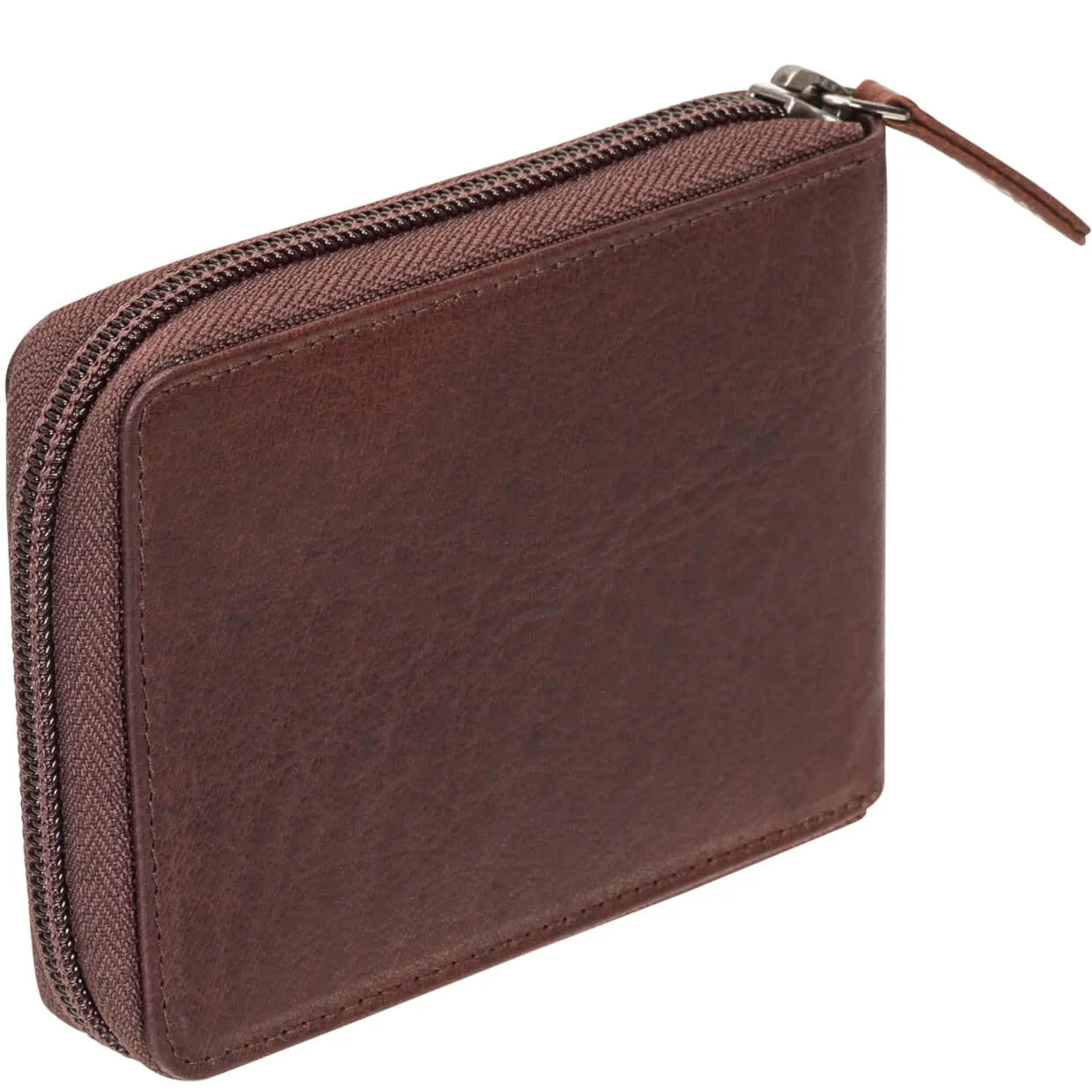 Mancini BUFFALO RFID Secure Zippered Billfold with Removable Passcase