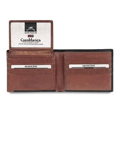 Mancini CASABLANCA Collection Men’s Billfold with Removable Passcase (RFID Secure)