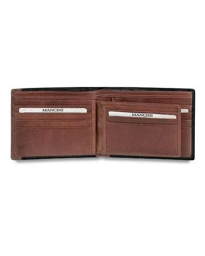 Mancini CASABLANCA Collection Men’s Billfold with Removable Passcase (RFID Secure)