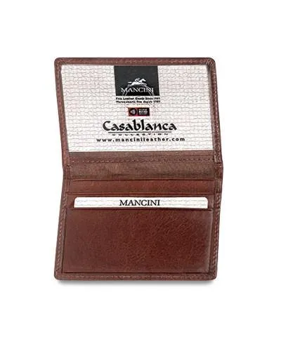 Mancini CASABLANCA Collection Men’s Billfold with Removable Passcase (RFID Secure)
