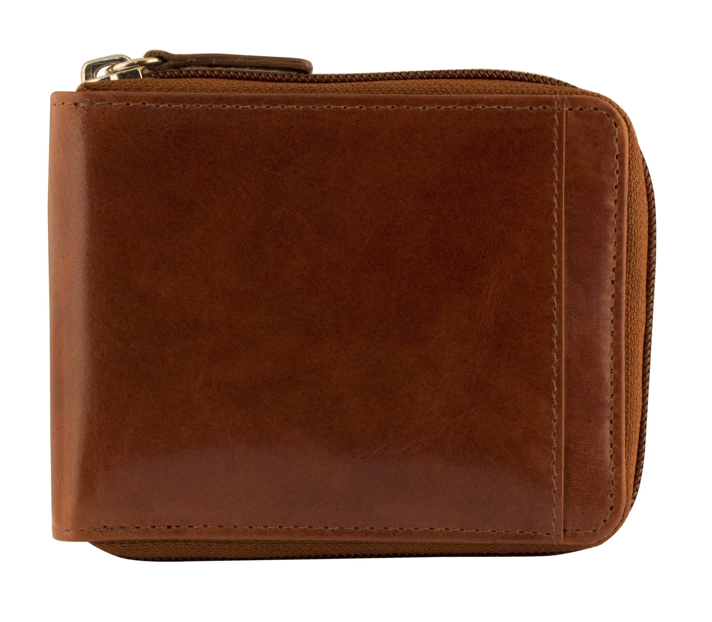 Mancini CASABLANCA Collection Men’s Zippered Wallet with Removable Passcase (RFID Secure)