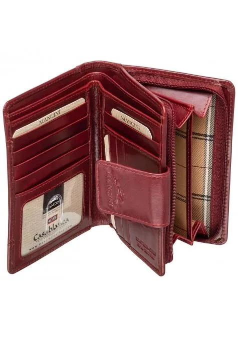 Mancini CASABLANCA Ladies' RFID Secure Medium Clutch Wallet