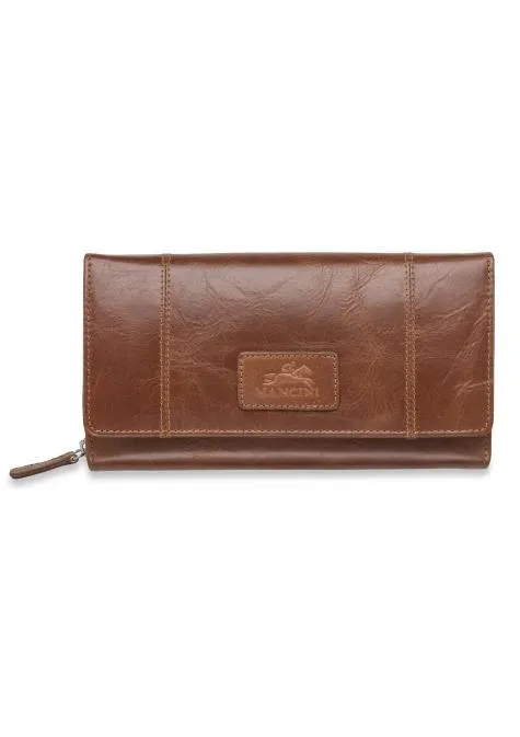 Mancini CASABLANCA Ladies' RFID Secure Medium Clutch Wallet