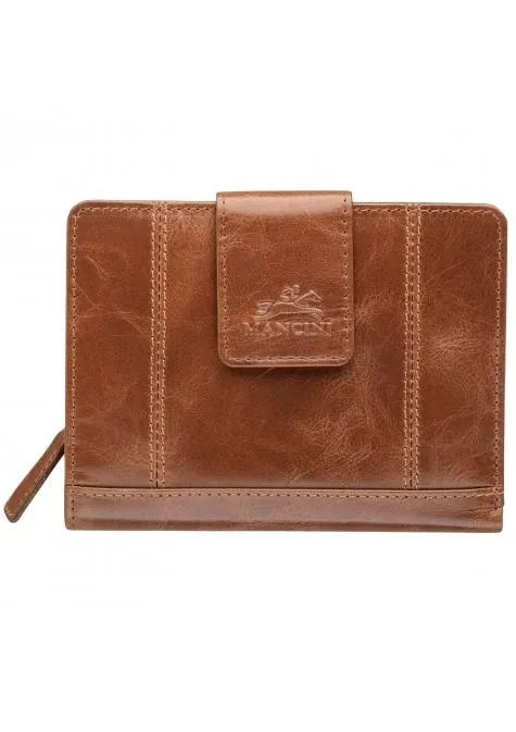 Mancini CASABLANCA Ladies' RFID Secure Medium Clutch Wallet