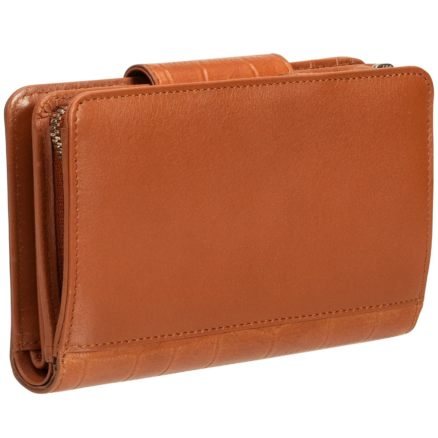 Mancini CROCO RFID Secure Medium Clutch Wallet