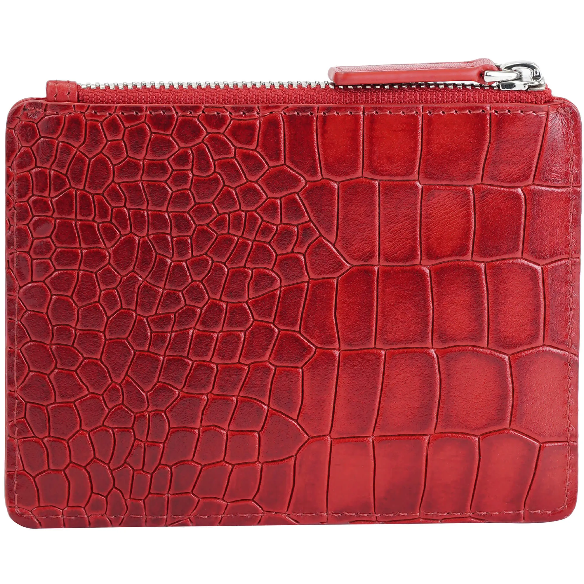 Mancini Croco2 Women’s Card Case with Enhanced RFID Protection