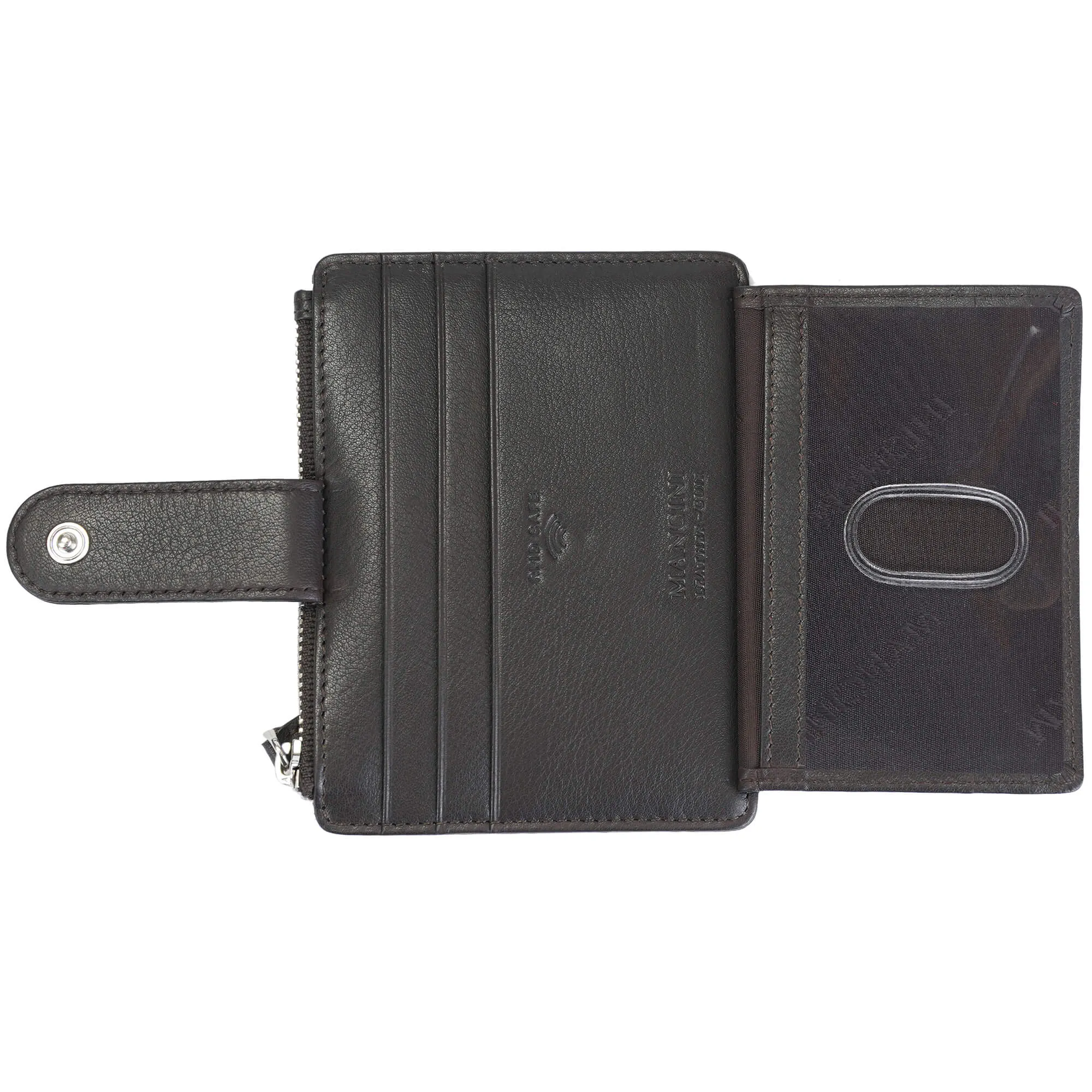 Mancini Croco2 Women’s Card Case with Enhanced RFID Protection