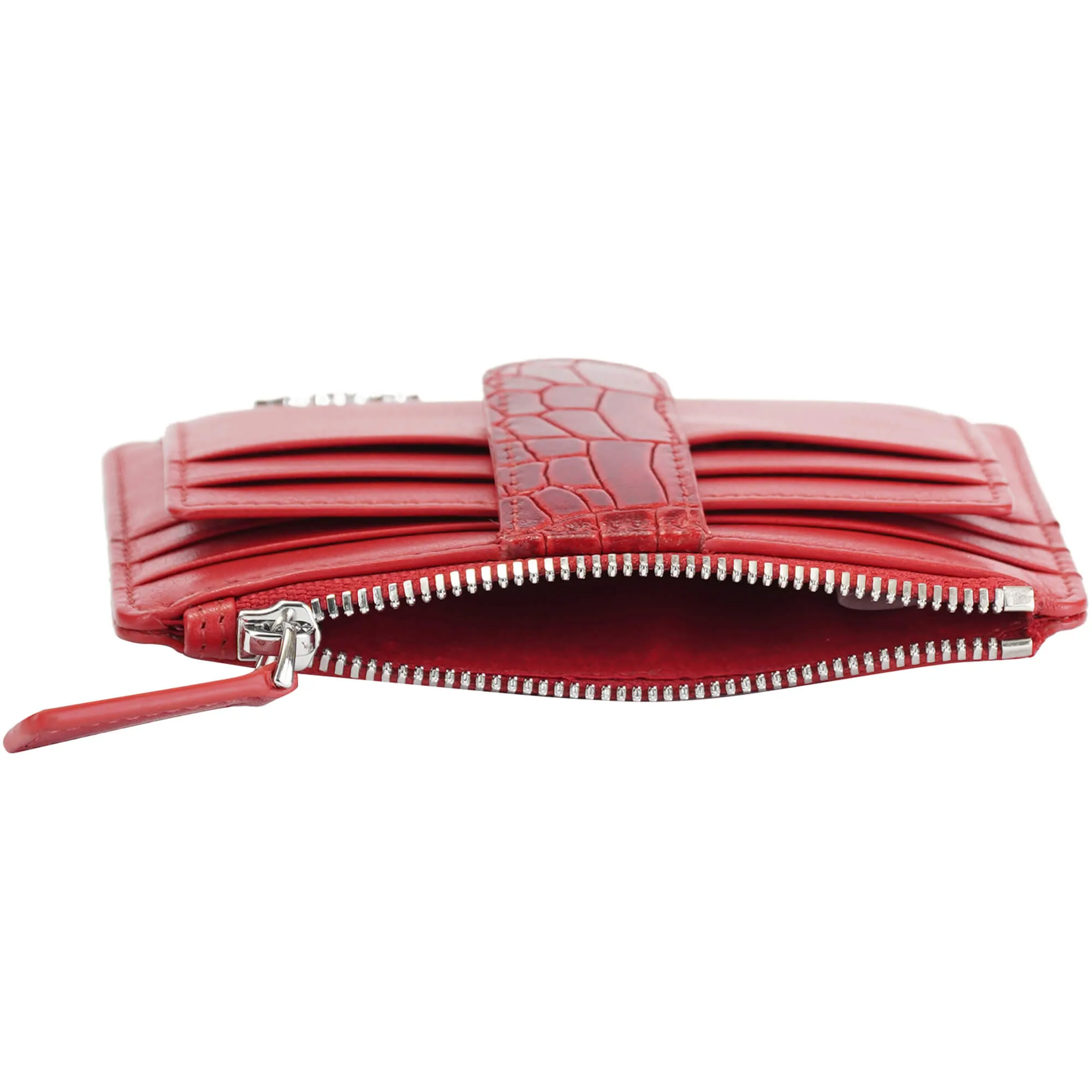 Mancini Croco2 Women’s Card Case with Enhanced RFID Protection