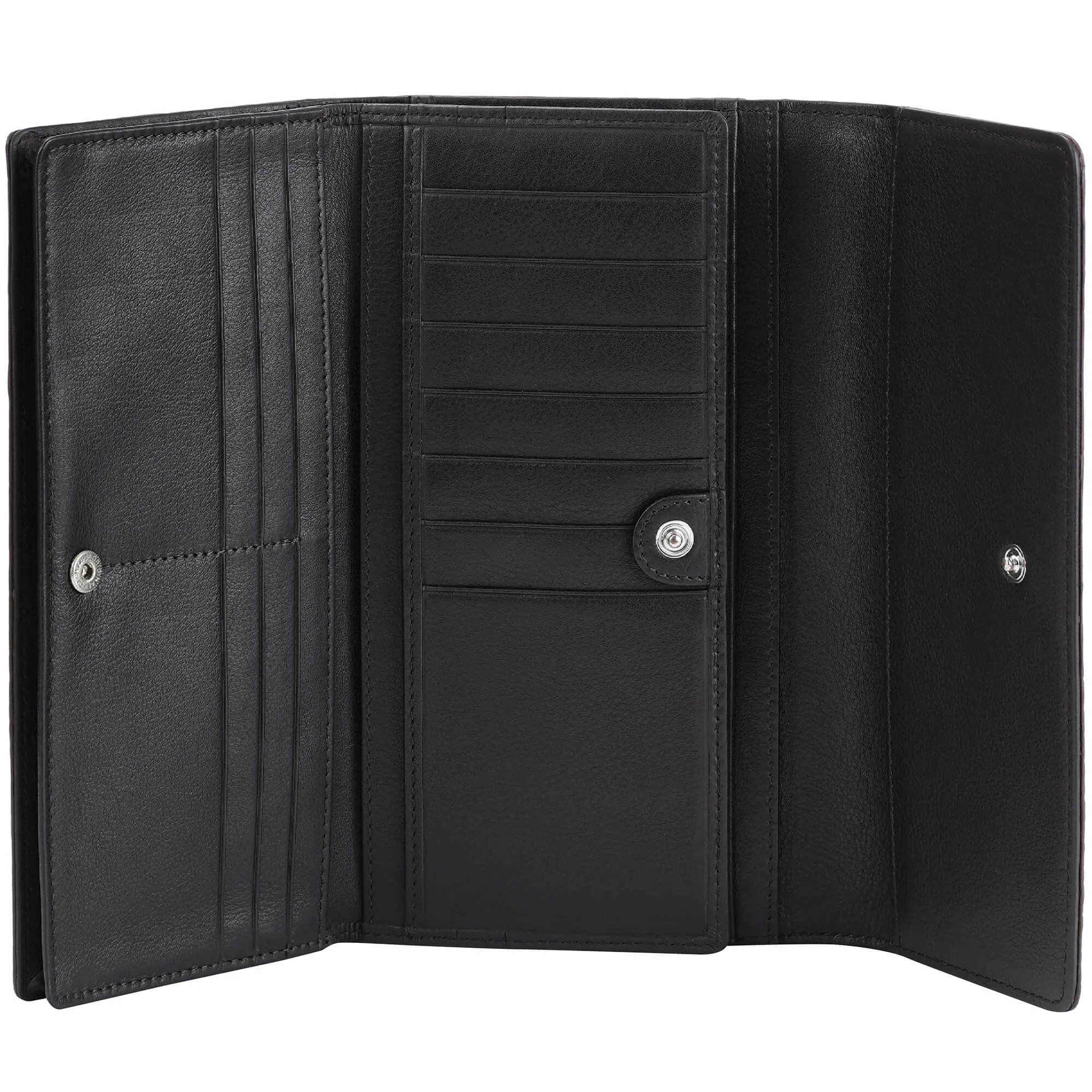 Mancini Croco2 Women’s quad fold Wallet with Enhanced RFID Security