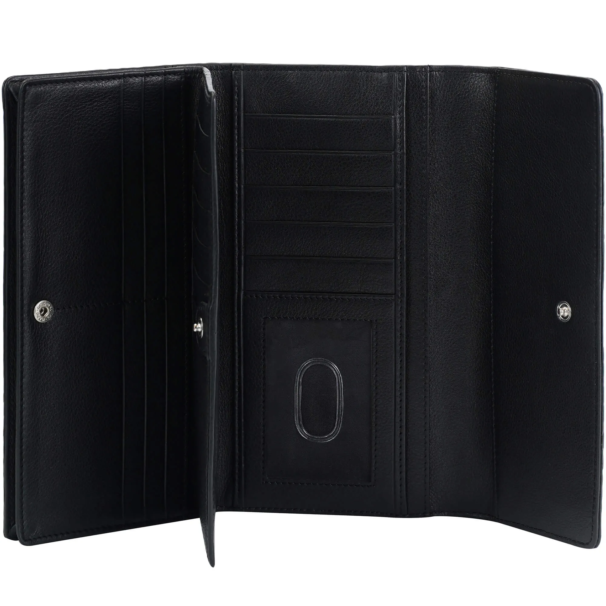 Mancini Croco2 Women’s quad fold Wallet with Enhanced RFID Security