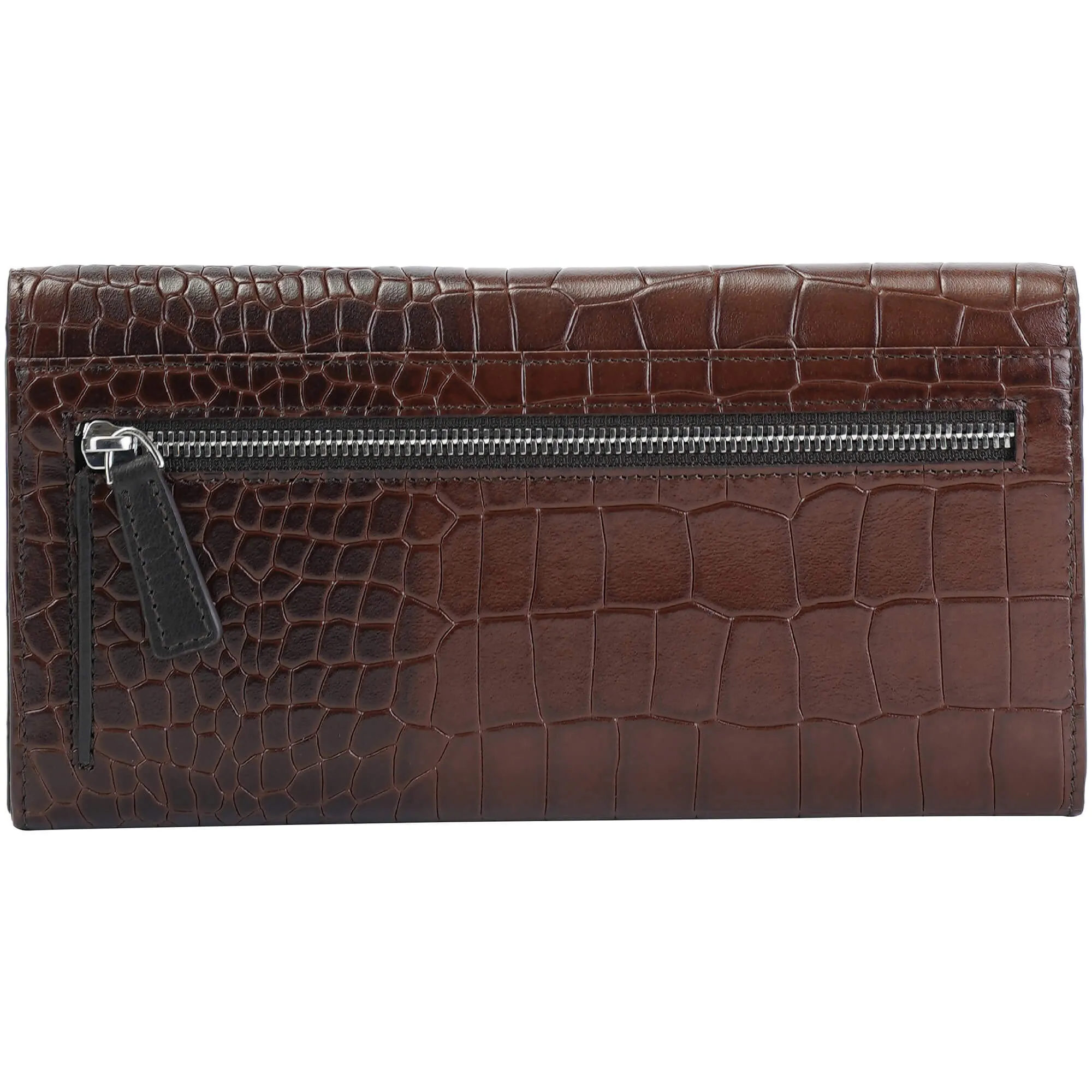 Mancini Croco2 Women’s quad fold Wallet with Enhanced RFID Security