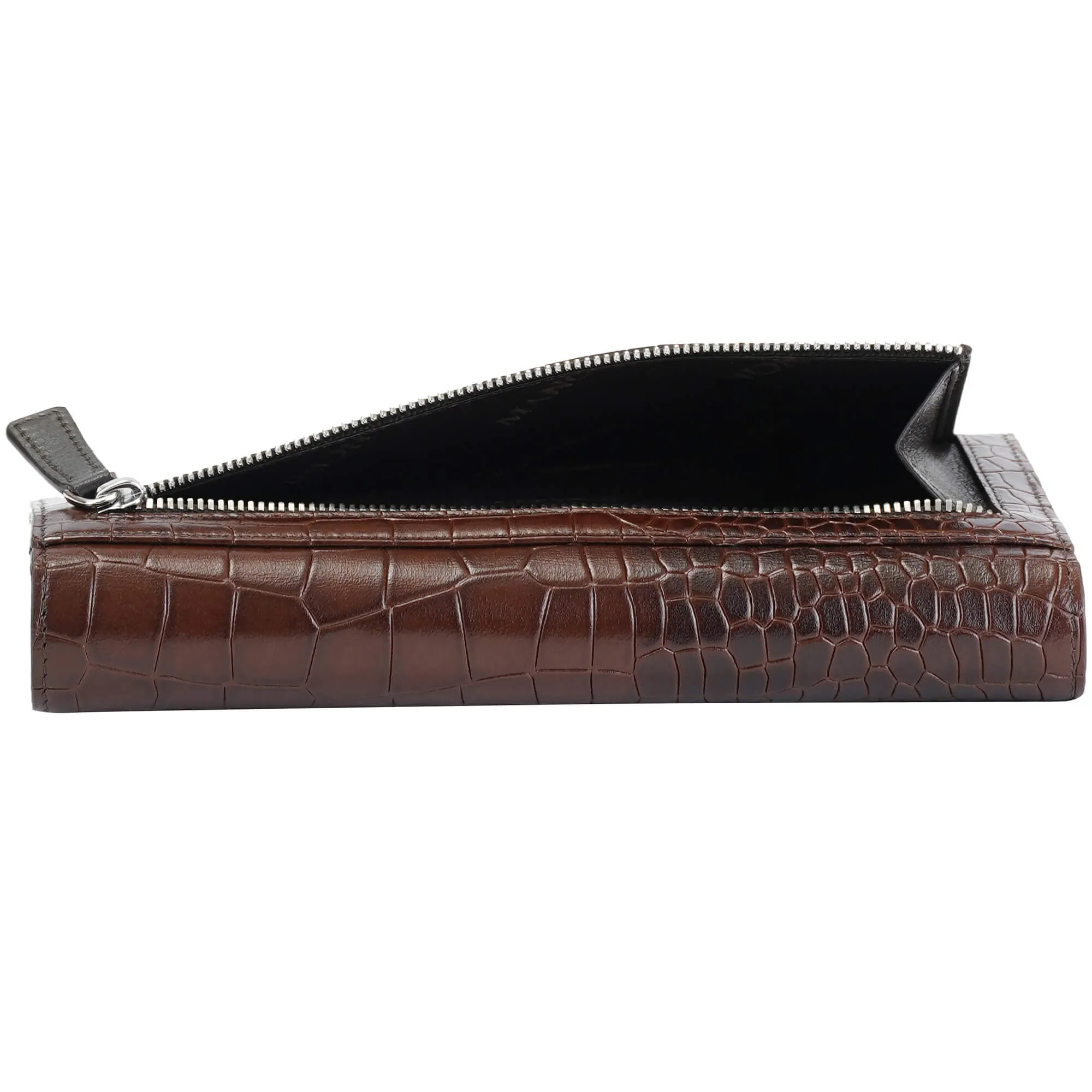 Mancini Croco2 Women’s quad fold Wallet with Enhanced RFID Security