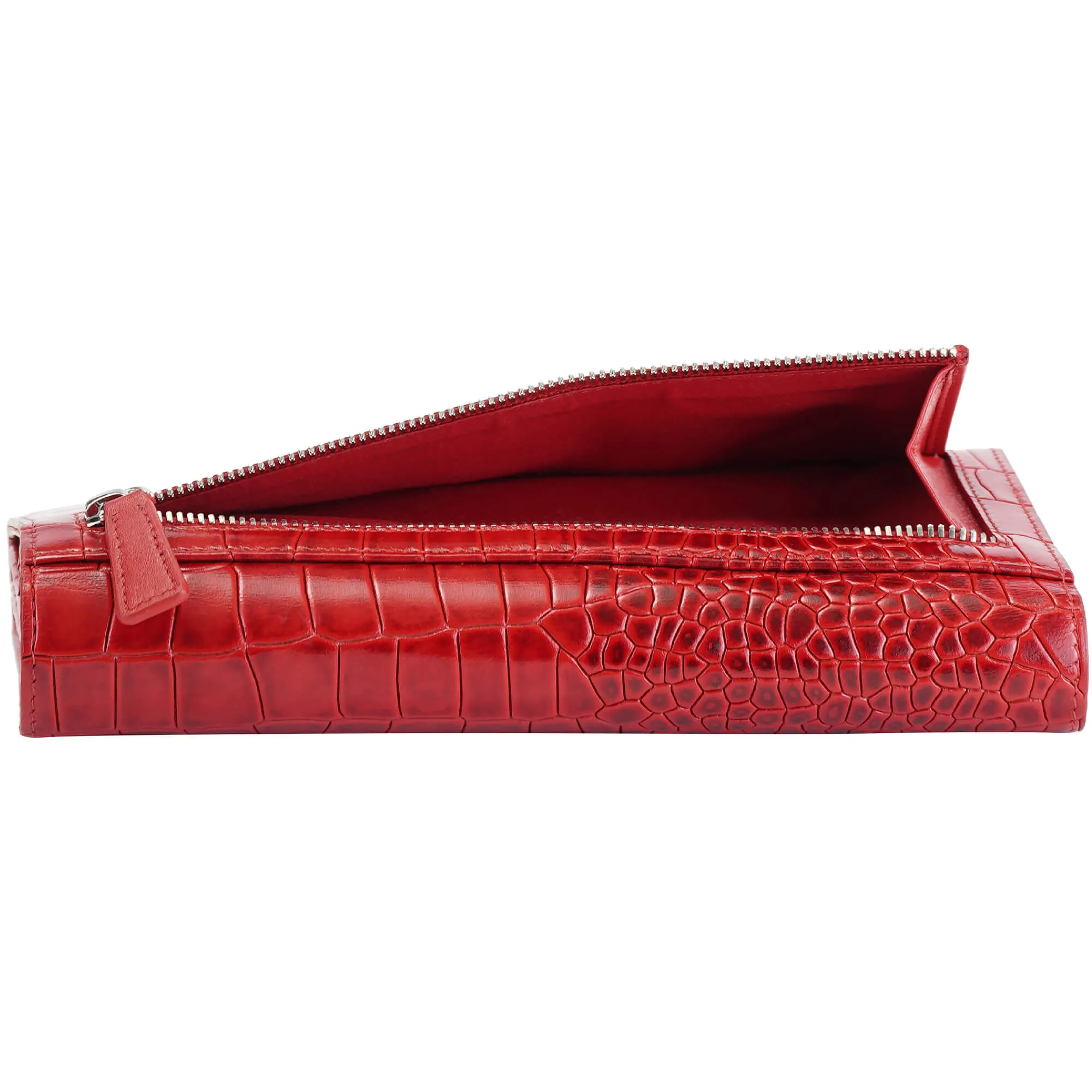 Mancini Croco2 Women’s quad fold Wallet with Enhanced RFID Security