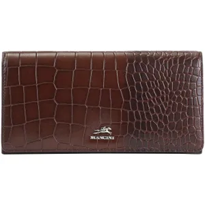 Mancini Croco2 Women’s Trifold Wallet with Enhanced RFID Security