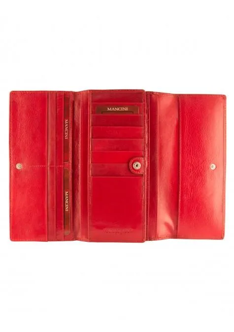 Mancini EQUESTRIAN-2 Collection Ladies’ Trifold Wallet