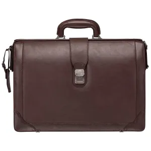 Mancini MILAN Luxurious Litigator Briefcase Pocket for 17.3” Laptop