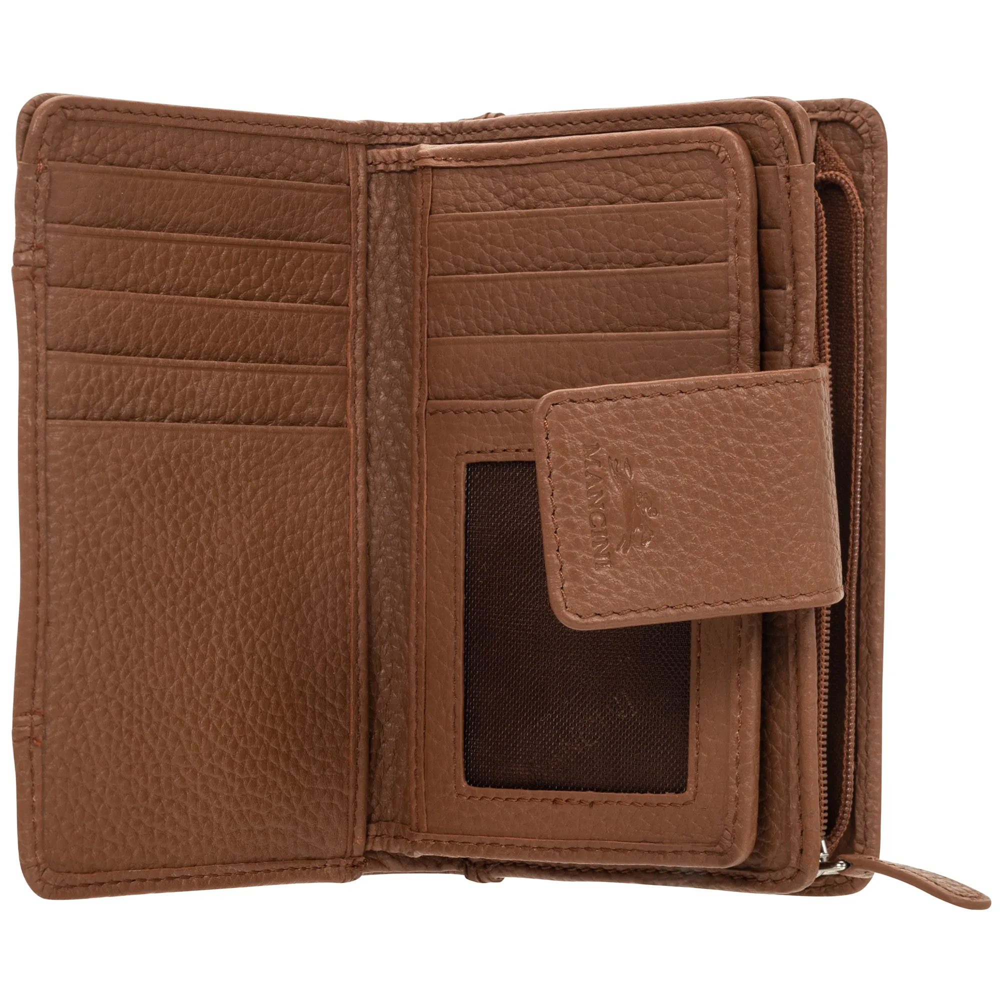 Mancini PEBBLE RFID Medium Clutch Wallet