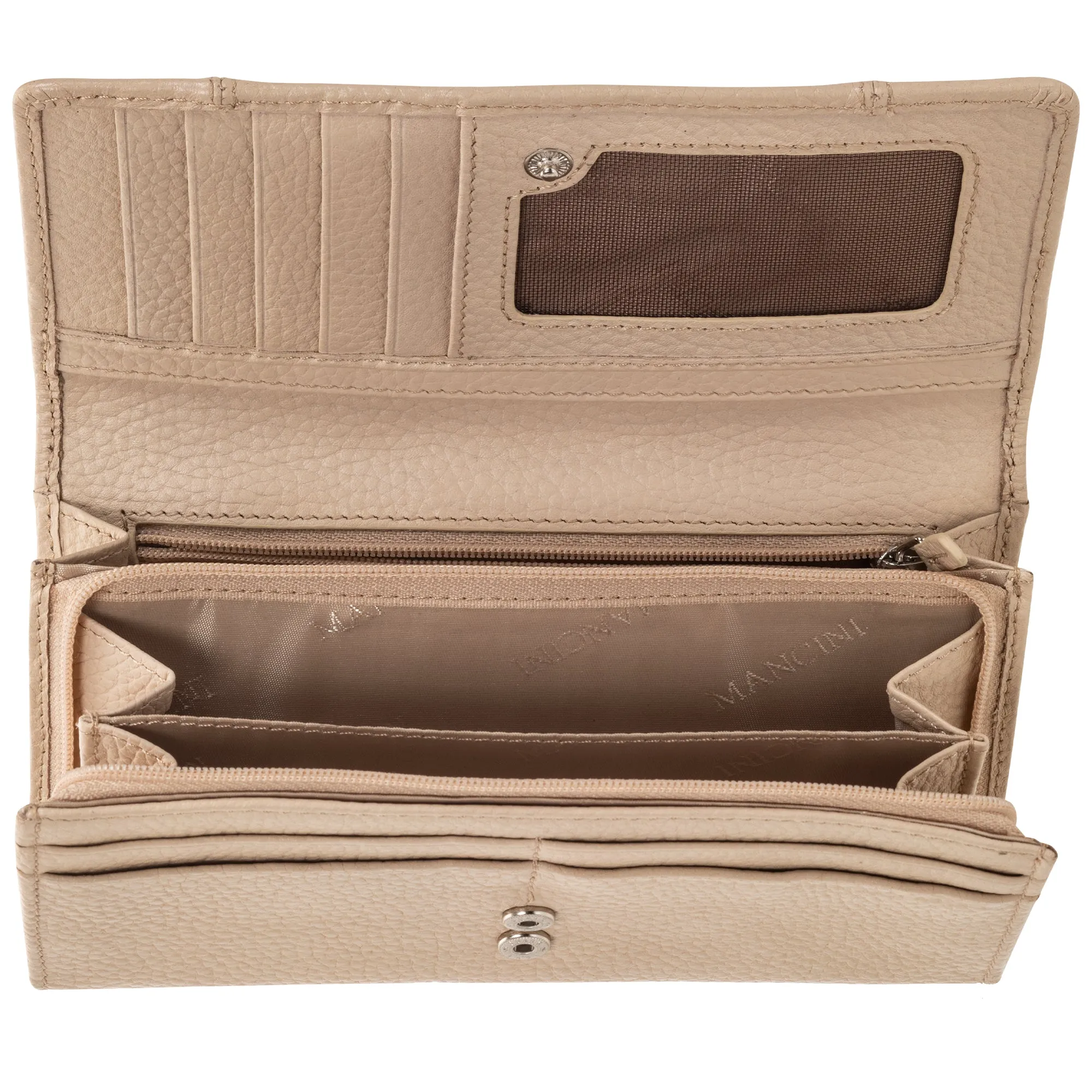 Mancini PEBBLE RFID Medium Clutch Wallet