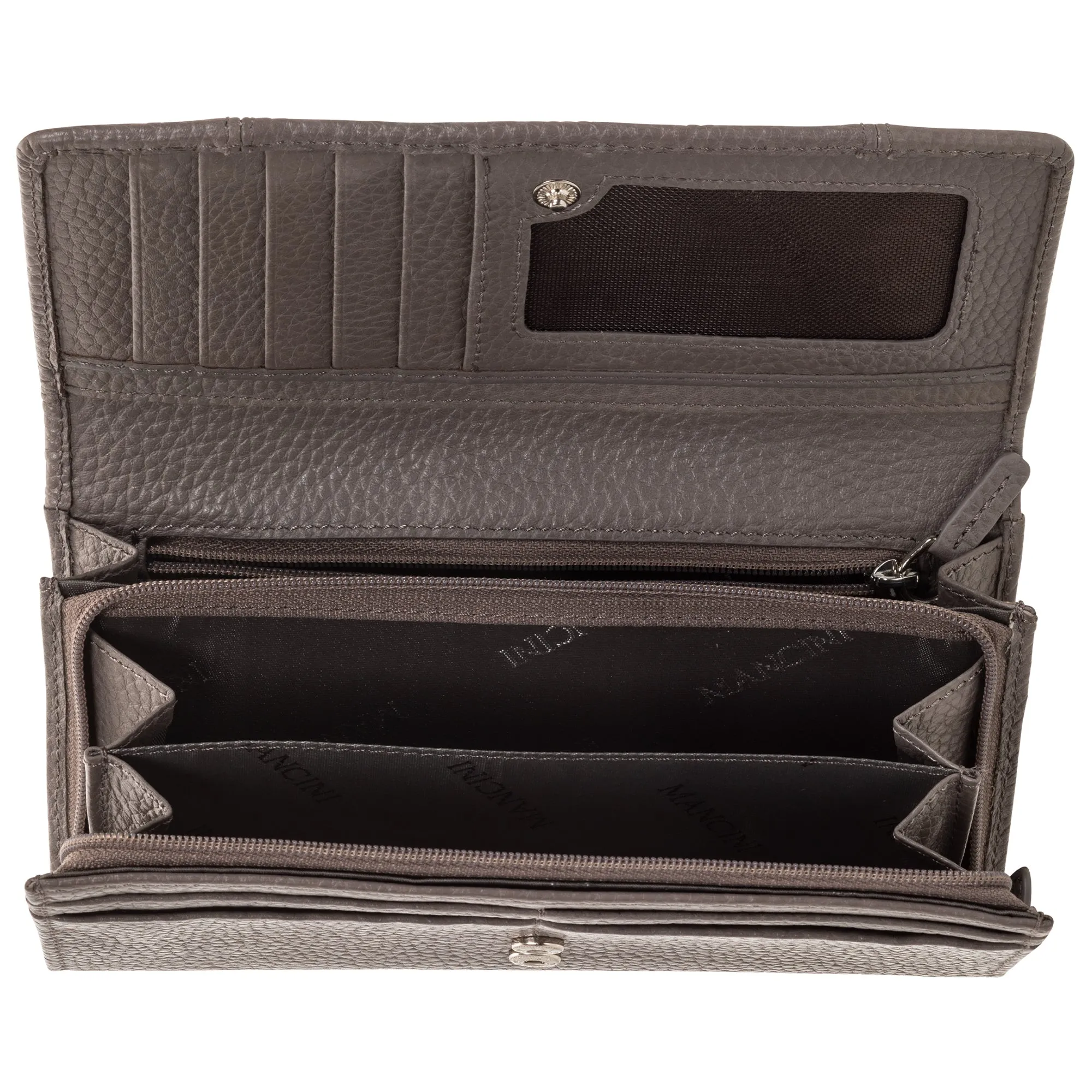Mancini PEBBLE RFID Medium Clutch Wallet