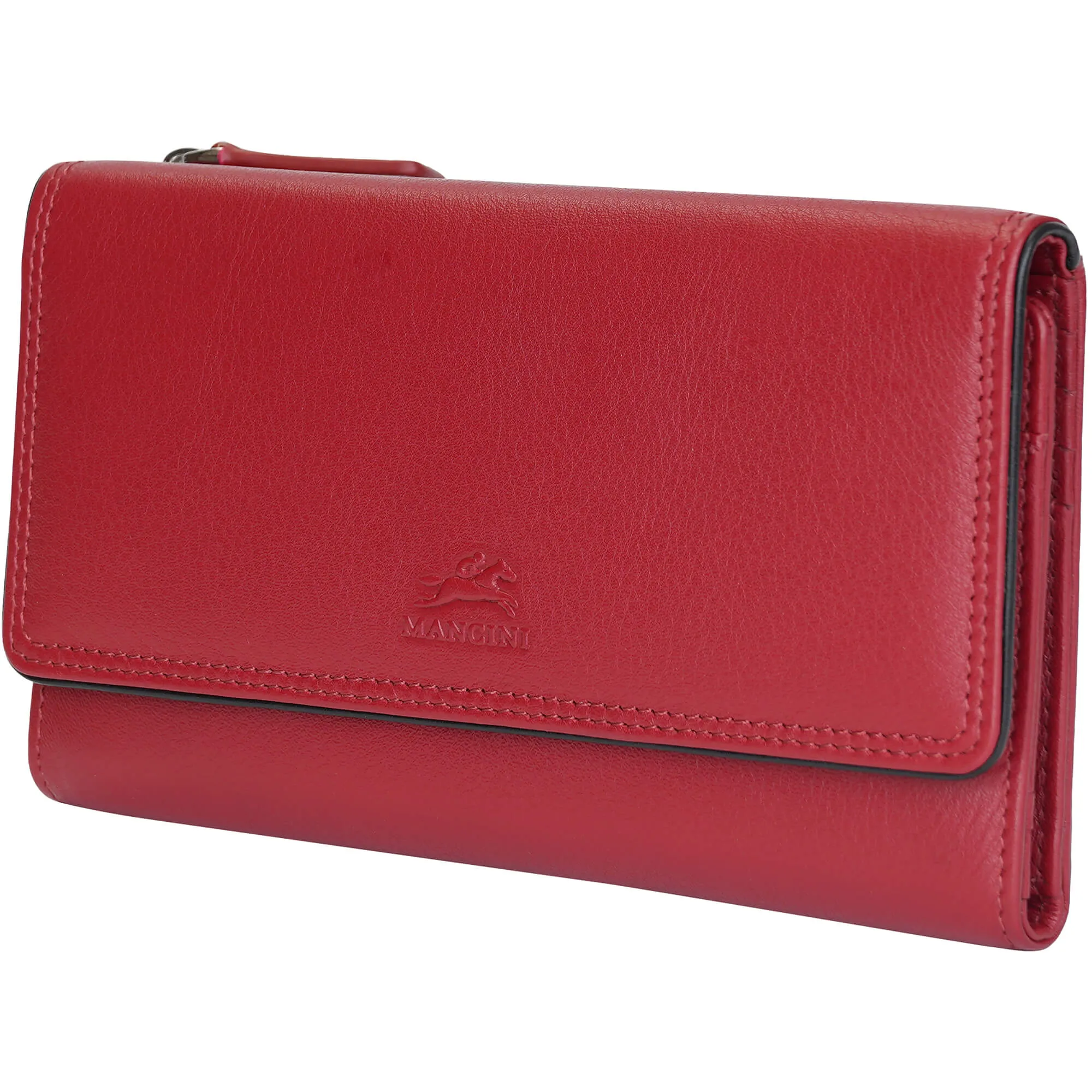 Mancini Sonoma Women’s Medium Clutch Wallet with Enhanced RFID Protection