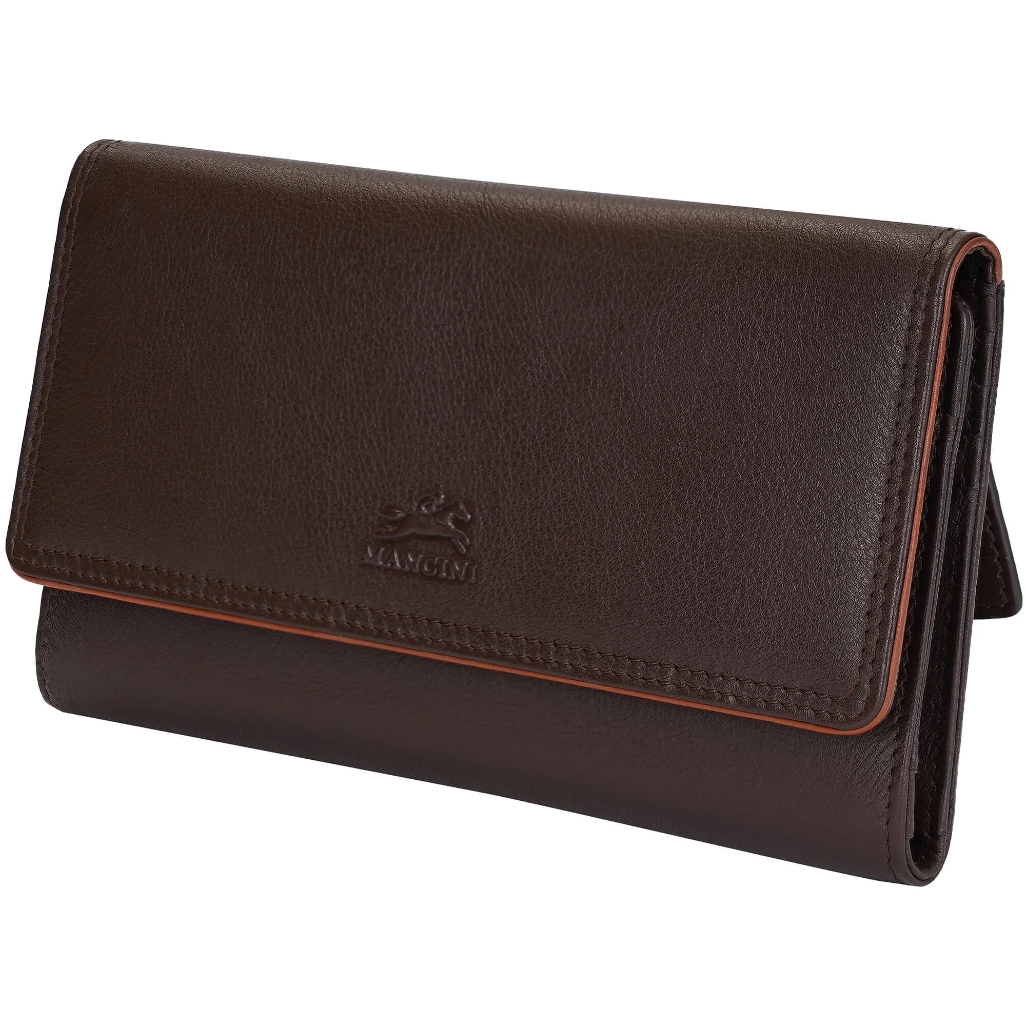 Mancini Sonoma Women’s Medium Clutch Wallet with Enhanced RFID Protection