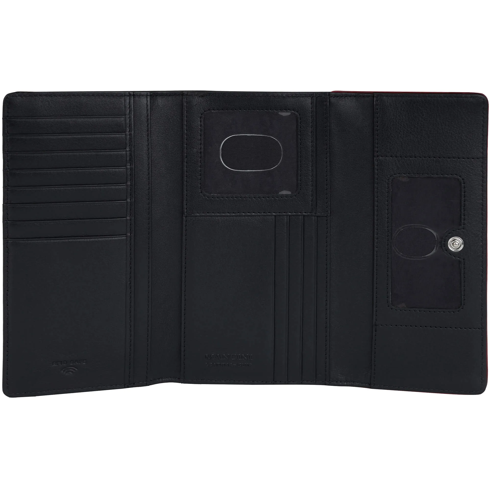 Mancini Sonoma Women’s Medium Clutch Wallet with Enhanced RFID Protection