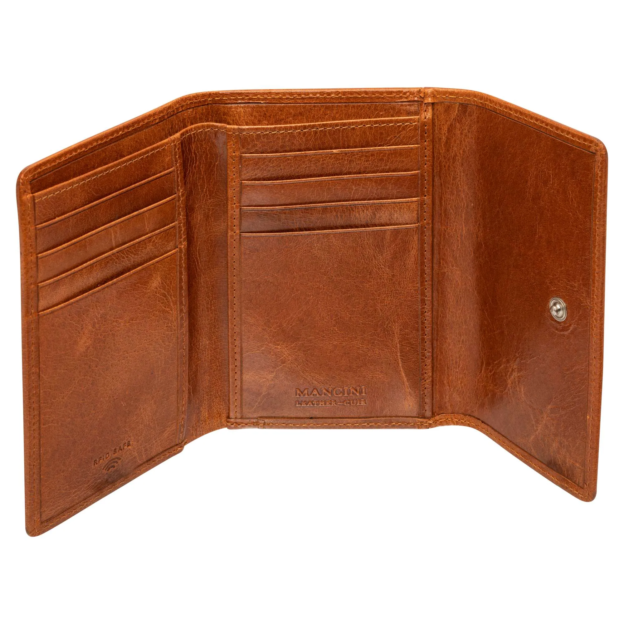 Mancini South Beach RFID Secure Medium Clutch Wallet