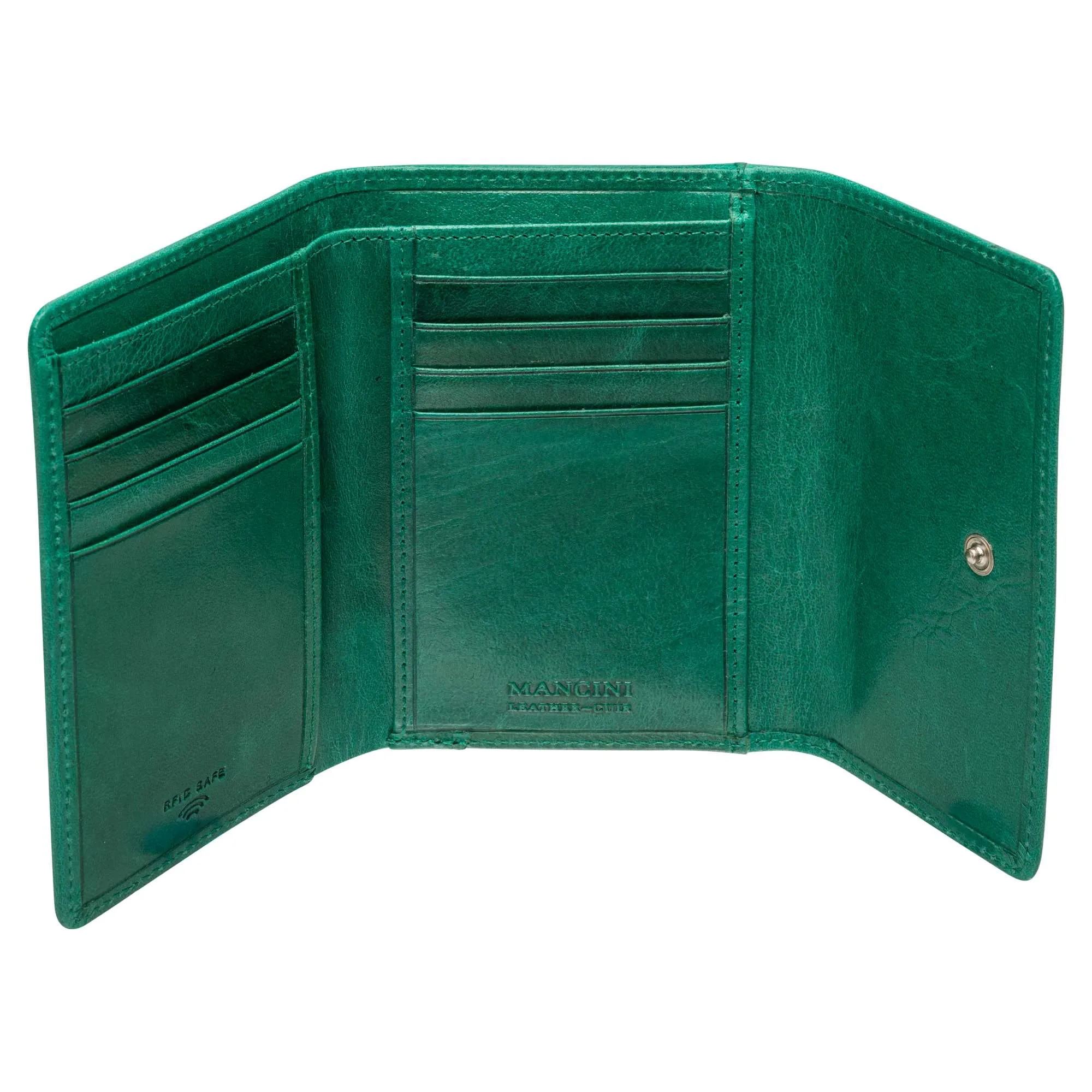 Mancini South Beach RFID Secure Medium Clutch Wallet